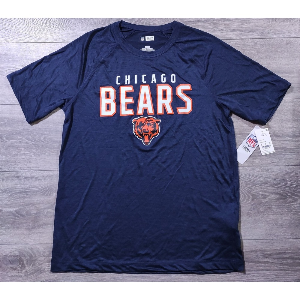 Chicago Bears Shirt Adult Medium Blue Team Apparel Jersey Like NFL Football Mens